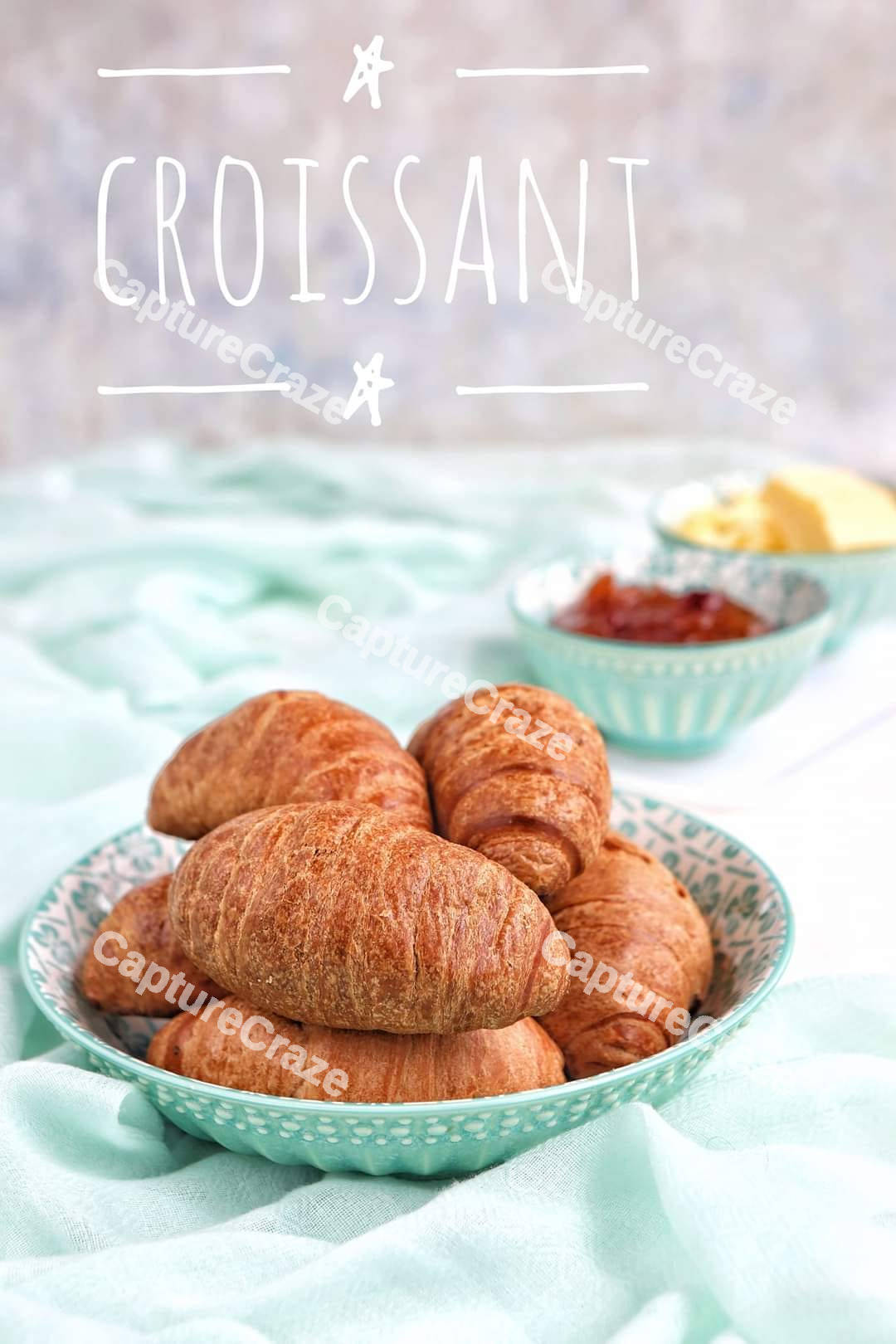 Fresh baked croissants